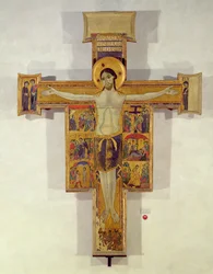 Keresztre feszítés, toszkán iskola, 12. század második fele