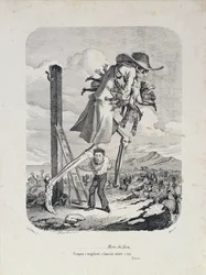 A halál minden jót elvesz, és elhagyja a gazembereket, 1850 körül