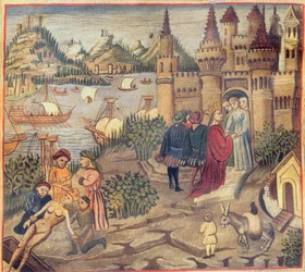 A Salernói Iskola fakszimile, Avicenna (Ibn Sina) orvosi kánonjából (980-1037)