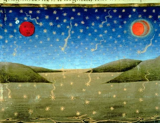 Fol.149va Az utolsó ítélet: Lehullanak a csillagok, és minden felfordul (vellum)