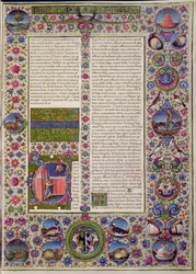 Fol.44r Leviticus nyitószavai, a Borso d