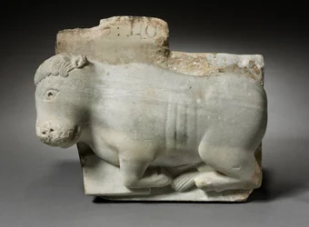 Egy főváros töredéke Szent Lukács ökrével, 1175-1200 körül