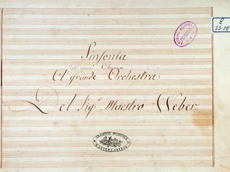Előkép Carl von Weber „Oberon” című operájából (litho)