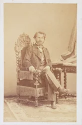 Giuseppe Verdi (1813-1901) 1860 körül (szépia fotó)
