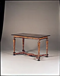 Intarziás asztal, Róma, 1730 körül