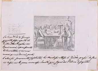 Belső jelenet (ceruza papíron)