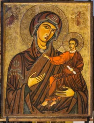 Madonna Odigitria (Szűz és Gyermek), más néven Madonna Bruna, 13. század közepe