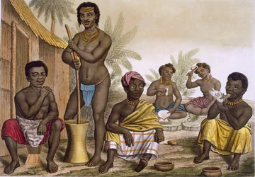 A Muchicongo törzs bennszülöttjei, Luanda közelében, Kongó, II. kötet, c1820-3