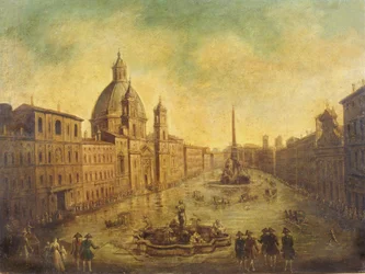 A Piazza Navona elöntött
