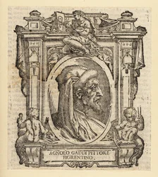Agnolo Gaddi, firenzei olasz festő portréja, 1350-1396 körül