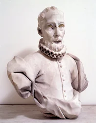 Alessandro Giustiniani portréja (márványszobor