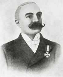 Emilio Salgari portréja (litho)