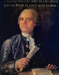 Giacomo Puccini (1712-1781) portréja (olaj, vászon)
