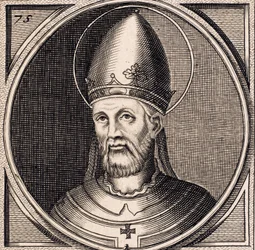 I. Márton pápa portréja, 1790 körül (metszet)