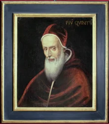 V. Pius pápa portréja