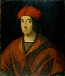 Bíboros portréja (tempera fán)