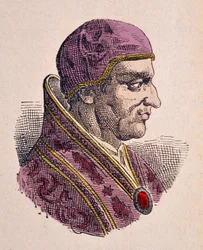 Vigile pápa portréja (Vigilius vagy Vigilio) (537-555)