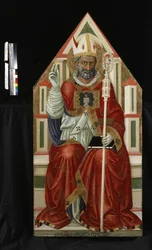 Szent Balázs (tempera és arany a fán)