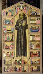 Szent Ferenc és jelenetek életéből, Bardi-kápolna (tempera a panelen)