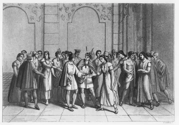 Az a mód, ahogyan az inkák összeházasodtak du Sang hercegekkel, 1820 körül