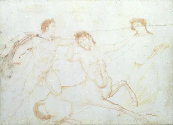 Egy kentaur halála, esetleg Eurytus és Pirithous, Herculaneum (enkausztikus festék márványra)