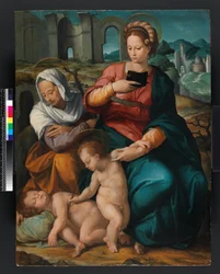 Szűz és gyermek Szent Erzsébettel és a csecsemőkeresztelővel, firenzei (panel)