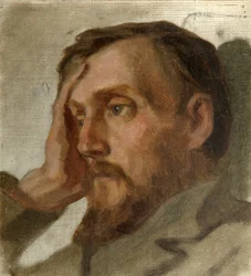 Vissarion G. Belinsky irodalomkritikus és filozófus portréja, 1811-1848, 1879.