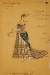 P. Csajkovszkij Csipkerózsika című balettjének jelmezterve, 1887