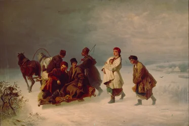 Az újoncok búcsúja, 1860
