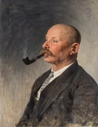 Alekszej Pavlovics Csapigin – Alekszej Pavlovics Csapigin (1870-1937) író portréja, Parkhomenko, Ivan Kirillovics (1870-1940) által. Olaj, vászon, mérete: 67x5