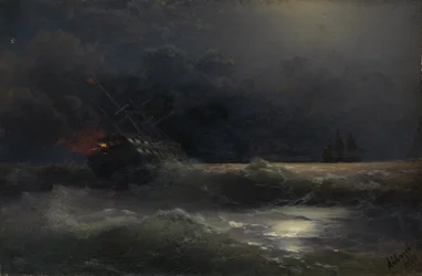 Égő hajó: Epizód az orosz-török háborúból, 1896
