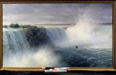 "A Niagara-vízesés" Ivan Aivazovsky (1817-1900) festménye, 1892, Fehérorosz Köztársaság Nemzeti Művészeti Múzeuma, Minszk