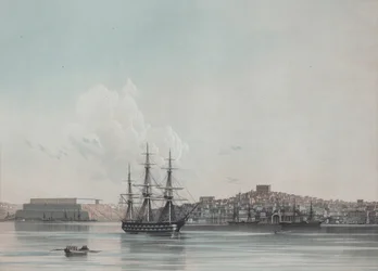 Új tengeri laktanya és Szevasztopol belső kikötője, 1850-es évek