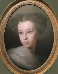 Natalja Alekszandrovna Puskina, Merenberg grófnőjének portréja, 1836-1913, a költő lánya, 1849