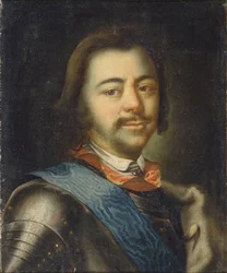 I. Nagy Péter császár portréja 1672-1725, 18. század eleje.