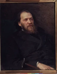Portrait du poet Ekv Polonsky (1819-1898) (Y. Polonsky költő portréja). Even Nakolajevics Kramskoi (1837-1887), Huille sur Toile festménye