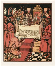 Illusztráció a Halász és a hal meséjéhez, 1933