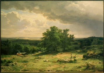 I.I.Schischkin, kilátás Düsseldorf környékére