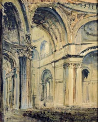 A Szent Pál-székesegyház belseje, 1910