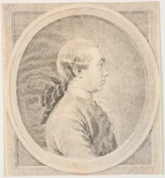 Férfi portré. Profil a bal oldalon