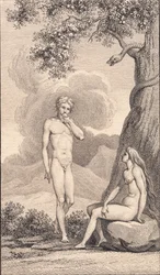 Illusztráció Johannes Ewald Adam og Eva című művéhez. IV