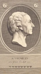 Relief Medallion Abraham Trembley zoológus portréjával