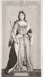 Anna királynő (1665-1714) Az angol és skót történelem illusztrációiból, II. kötet