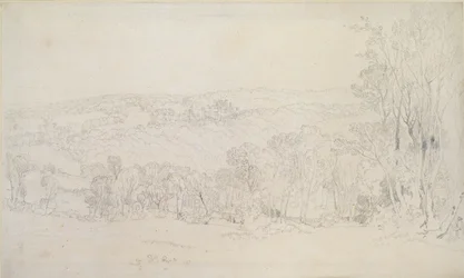 Távoli kilátás a Lowther kastélyparkról, 1809