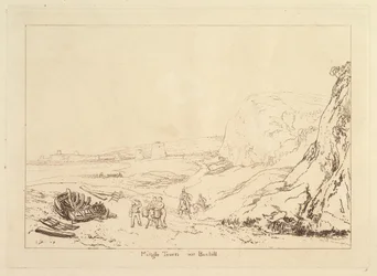 Martello Towers Bexhill közelében, Sussex Liber Studiorum, VII. rész, 34. tábla, 1811.