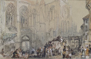 St Julien templom, Tours, 1830
