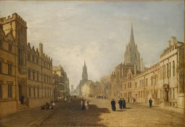 Kilátás a High Streetre, Oxford, 1809-1810