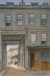 Kilátás a New Innre, Old Bailey, London City, 1868
