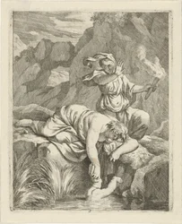Thetis elmeríti Achilleust a Styxben Jelenetek Akhilleusz életéből (sorozat címe) Vitam et mortem achilli (sorozat címe)