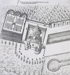 Az 1570-es években megjelent „Les Plus Belles Bastiments de France” című művéből az Ermitázs és a Maison Blanc a Chateau de Gaillonban